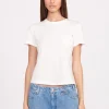 STAUD + WRANGLER THE W TEE  WHITE