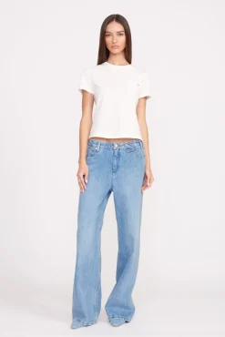 STAUD + WRANGLER THE W TEE  WHITE