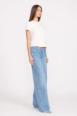 STAUD + WRANGLER THE W TEE  WHITE