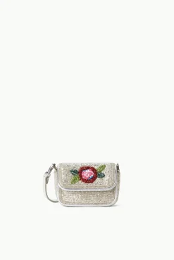 TINY TOMMY BEADED CROSSBODY  DIAMOND ROSE