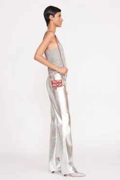 TINY TOMMY BEADED CROSSBODY  SCARLET WHITE
