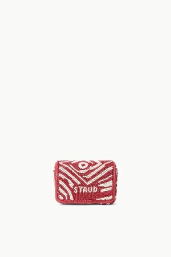 TINY TOMMY BEADED CROSSBODY  SCARLET WHITE