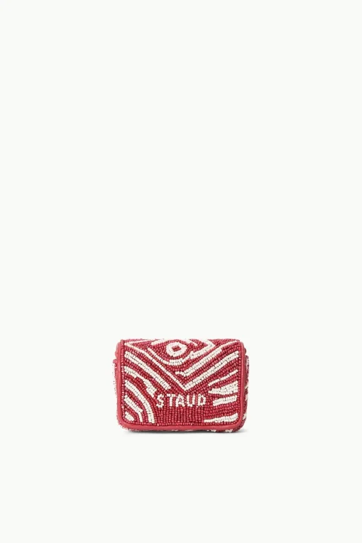 TINY TOMMY BEADED CROSSBODY  SCARLET WHITE