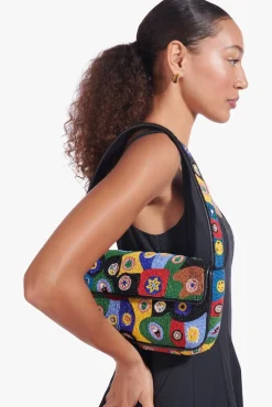 TOMMY BEADED BAG  BLACK MILLEFIORI