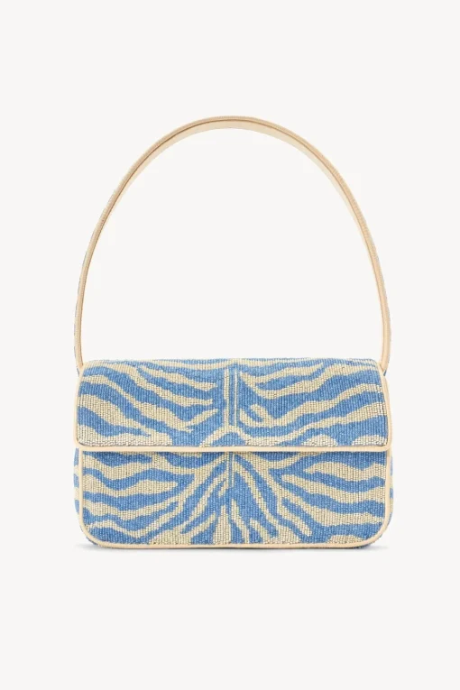 TOMMY BEADED BAG  LIGHT BLUE CREAM