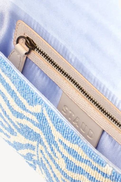 TOMMY BEADED BAG  LIGHT BLUE CREAM