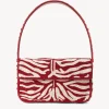 TOMMY BEADED BAG  SCARLET WHITE
