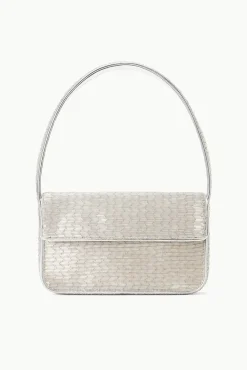 TOMMY BEADED BAG  SILVER