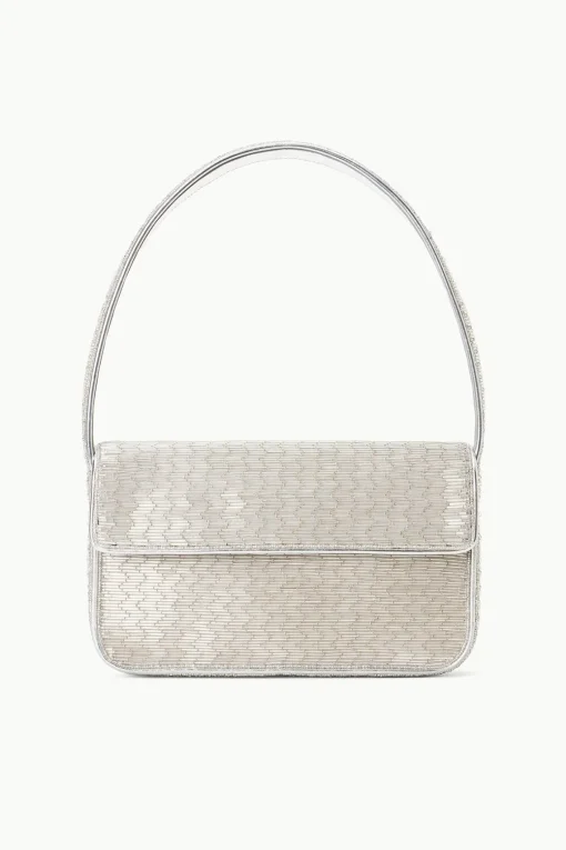 TOMMY BEADED BAG  SILVER