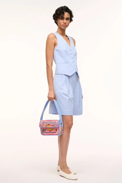 TOMMY BEADED BAG  STAUDINES PINK