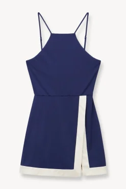 TOP SPIN DRESS  NAVY IVORY