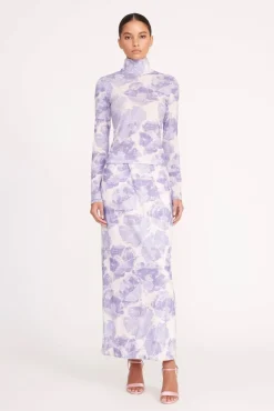 TREY SKIRT  ANTIQUE PRESSED FLOWERS