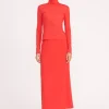 TREY SKIRT  RED ROSE