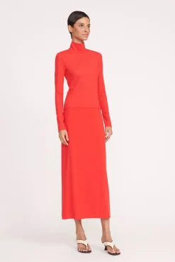 TREY SKIRT  RED ROSE