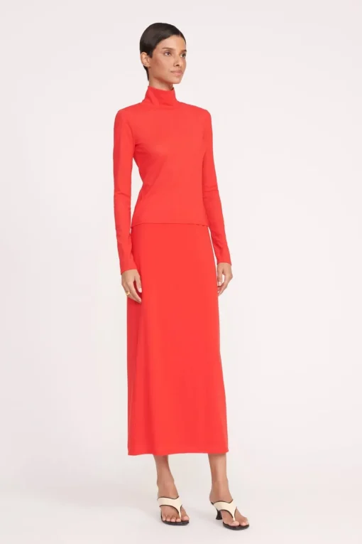 TREY SKIRT  RED ROSE