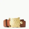 TURTLE BELT  TAN