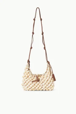 VACANZA SHELL SHOULDER BAG  NATURAL TAN