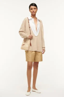 VACANZA SHELL SHOULDER BAG  NATURAL TAN