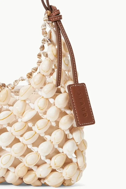 VACANZA SHELL SHOULDER BAG  NATURAL TAN