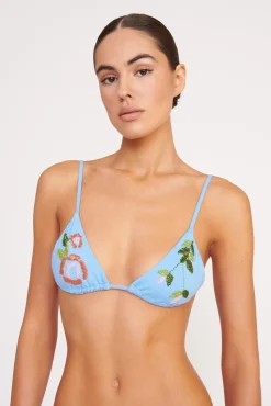 VAL BIKINI TOP  DIAMOND ROSE