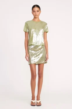 VEDETTE SKIRT  GARDEN MOSS
