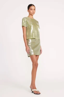 VEDETTE SKIRT  GARDEN MOSS
