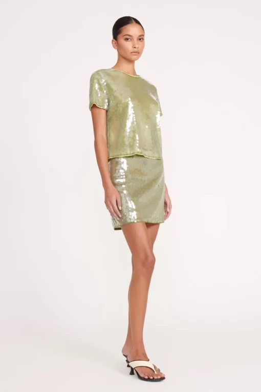 VEDETTE SKIRT  GARDEN MOSS