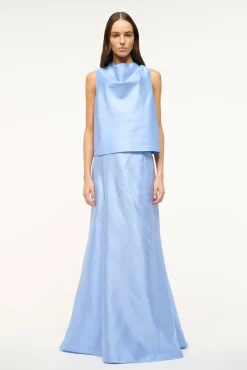 VINCENZO SKIRT  PERIWINKLE