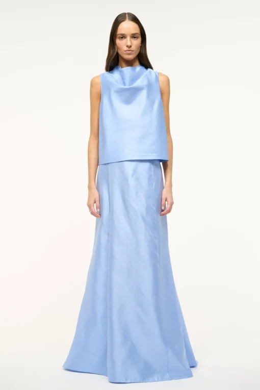 VINCENZO SKIRT  PERIWINKLE