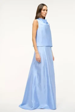 VINCENZO SKIRT  PERIWINKLE