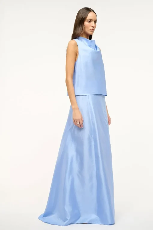 VINCENZO SKIRT  PERIWINKLE