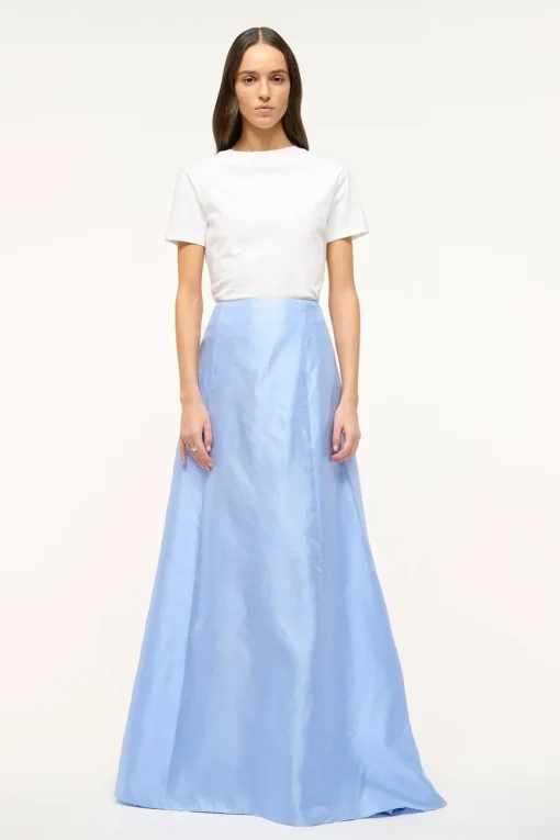 VINCENZO SKIRT  PERIWINKLE