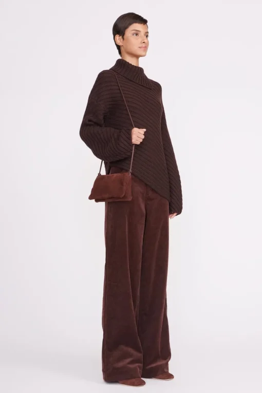 VIVI CROSSBODY BAG  MAHOGANY SUEDE