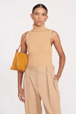 VIVI SHOULDER BAG  TAN SUEDE