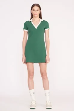 VOLLEY DRESS  COURT GREEN IVORY