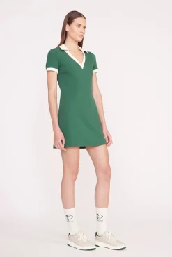 VOLLEY DRESS  COURT GREEN IVORY
