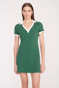 VOLLEY DRESS  COURT GREEN IVORY