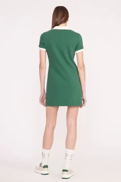 VOLLEY DRESS  COURT GREEN IVORY