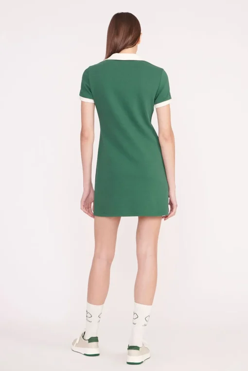 VOLLEY DRESS  COURT GREEN IVORY