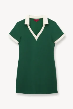 VOLLEY DRESS  COURT GREEN IVORY