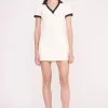 VOLLEY DRESS  IVORY BLACK