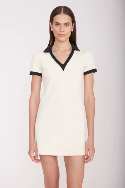 VOLLEY DRESS  IVORY BLACK