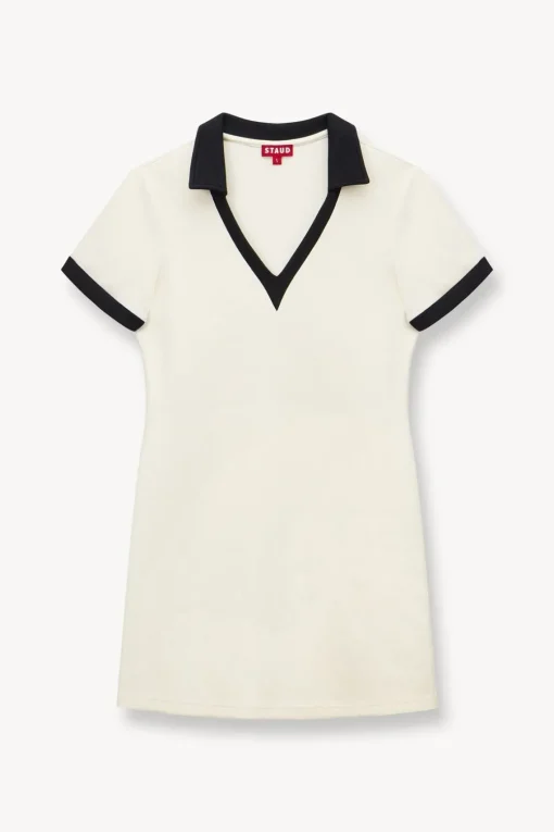 VOLLEY DRESS  IVORY BLACK