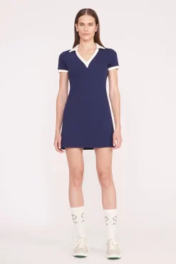 VOLLEY DRESS  NAVY IVORY