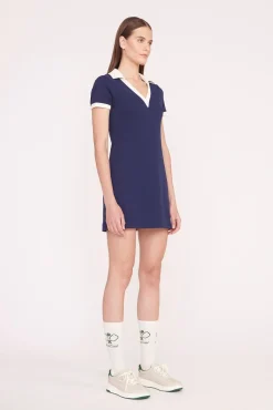 VOLLEY DRESS  NAVY IVORY