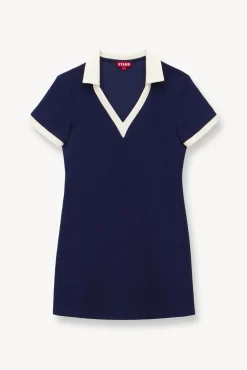 VOLLEY DRESS  NAVY IVORY