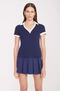 VOLLEY TOP  NAVY IVORY