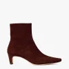 WALLY ANKLE BOOT  MAHOGANY SUEDE