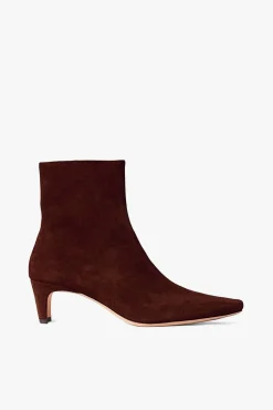 WALLY ANKLE BOOT  MAHOGANY SUEDE