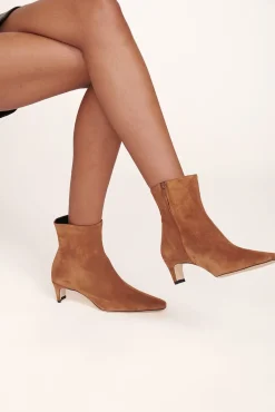 WALLY ANKLE BOOT  TAN SUEDE